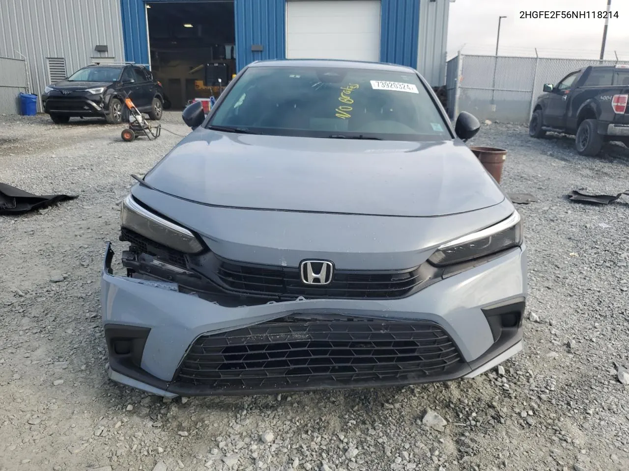 2022 Honda Civic Sport VIN: 2HGFE2F56NH118214 Lot: 73920324