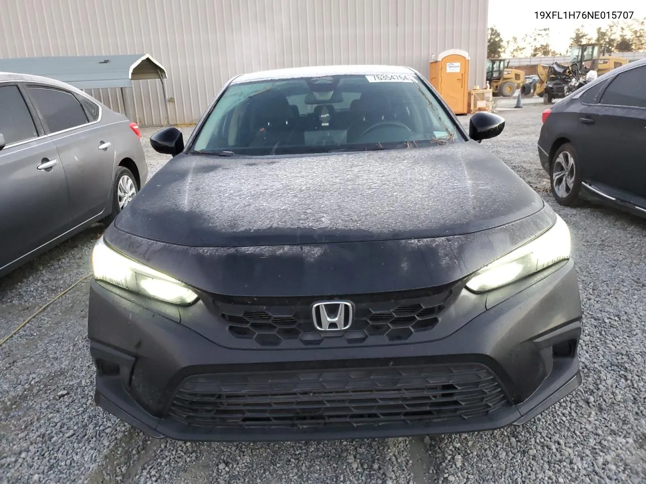 2022 Honda Civic Exl VIN: 19XFL1H76NE015707 Lot: 76354764