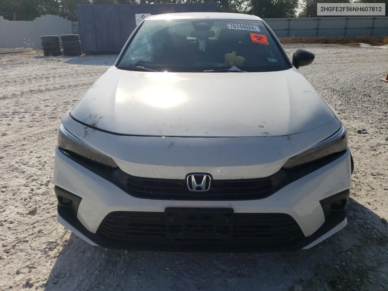 2022 Honda Civic Sport VIN: 2HGFE2F56NH607812 Lot: 76744624