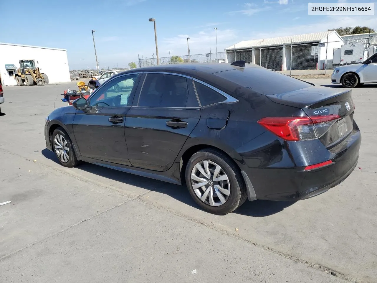 2022 Honda Civic Lx VIN: 2HGFE2F29NH516684 Lot: 77803004