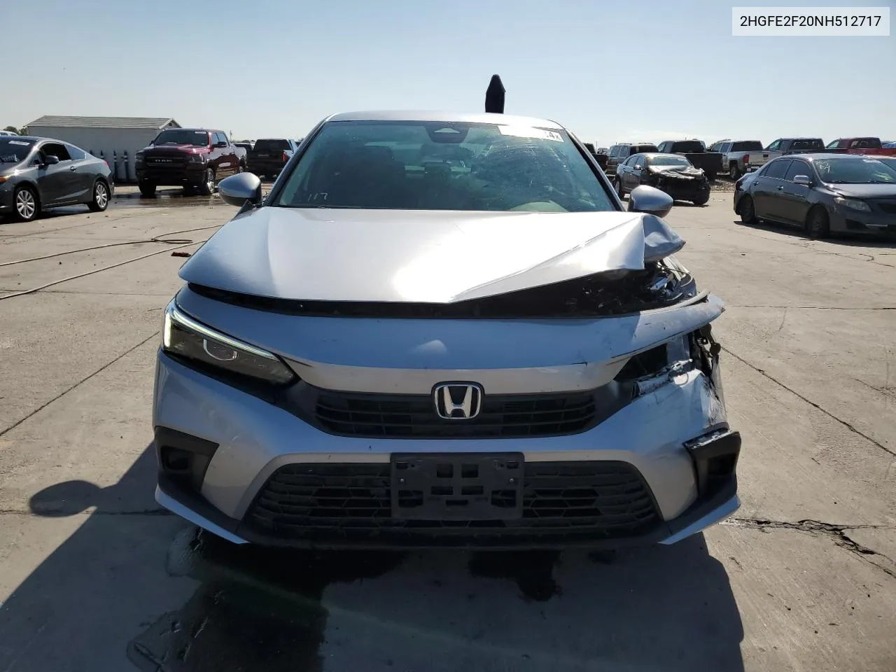 2022 Honda Civic Lx VIN: 2HGFE2F20NH512717 Lot: 78044414