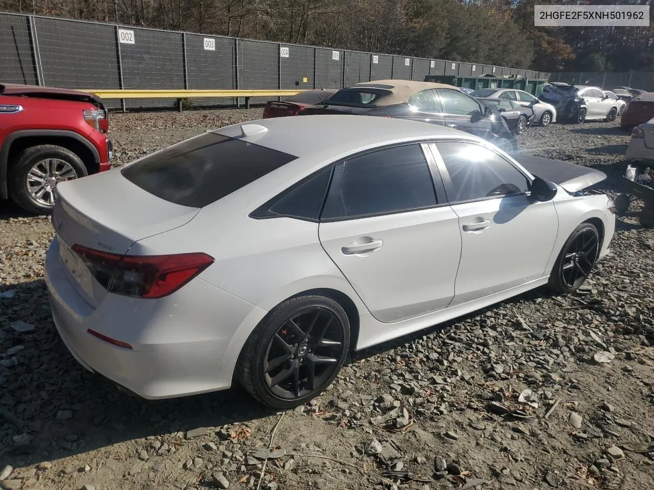 2022 Honda Civic Sport VIN: 2HGFE2F5XNH501962 Lot: 79340744