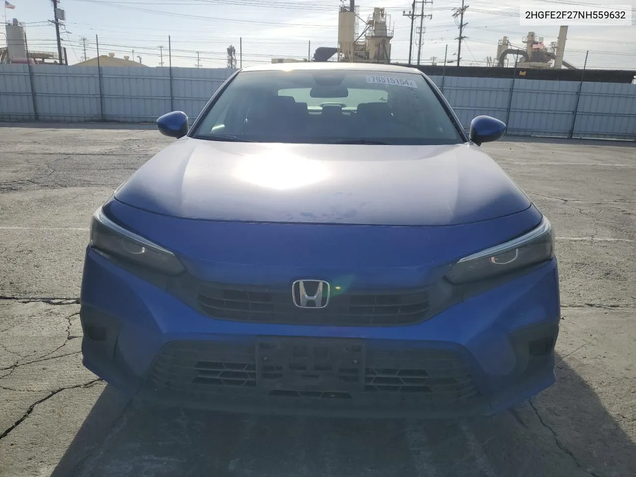 2022 Honda Civic Lx VIN: 2HGFE2F27NH559632 Lot: 79515154