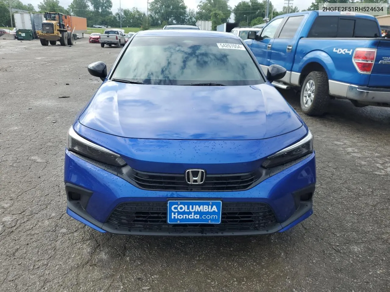 2024 Honda Civic Sport VIN: 2HGFE2F51RH524634 Lot: 54207054