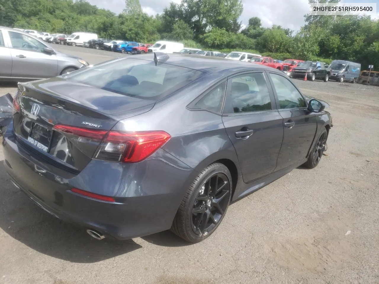 2024 Honda Civic Sport VIN: 2HGFE2F51RH595400 Lot: 62173624