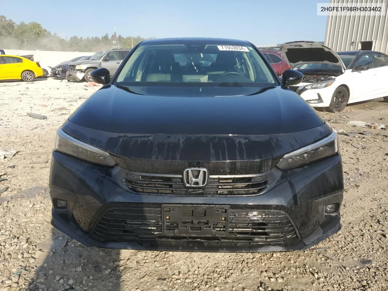 2024 Honda Civic Touring VIN: 2HGFE1F98RH303402 Lot: 71553034