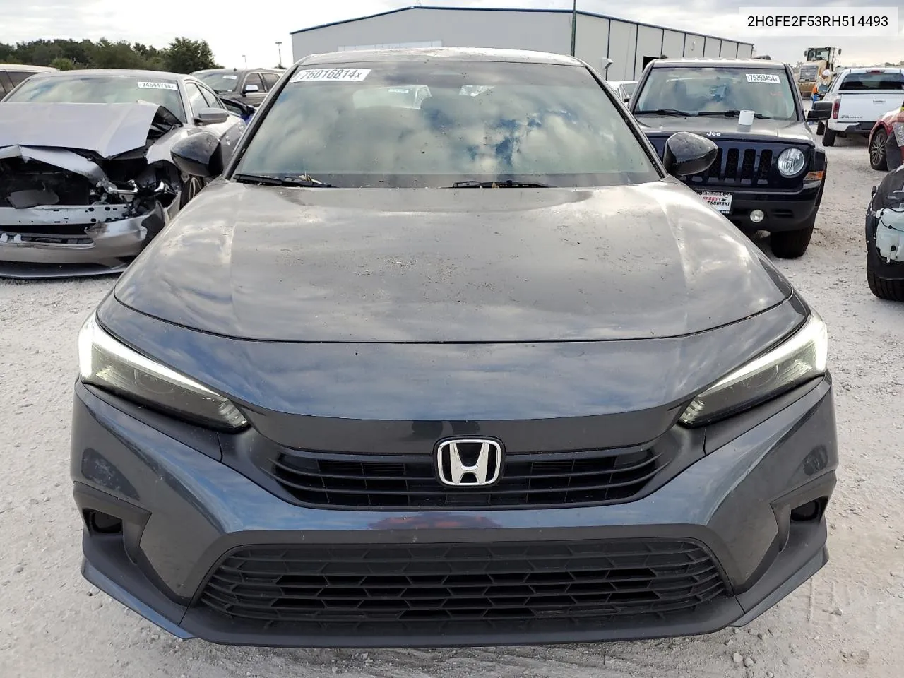 2024 Honda Civic Sport VIN: 2HGFE2F53RH514493 Lot: 76016814