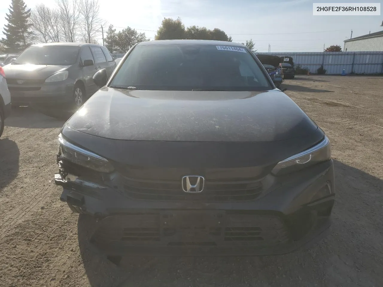 2024 Honda Civic Ex VIN: 2HGFE2F36RH108528 Lot: 76611464