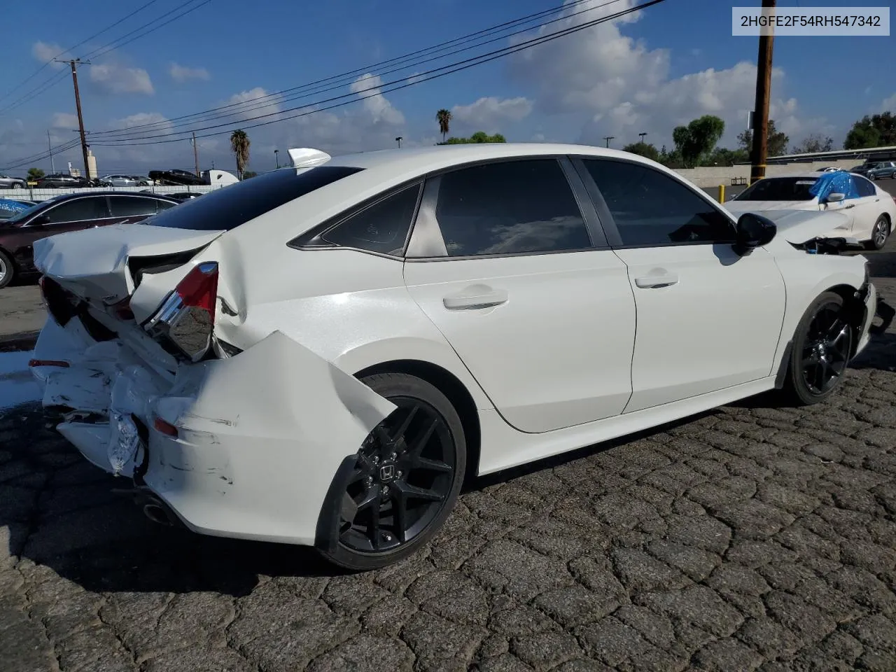 2024 Honda Civic Sport VIN: 2HGFE2F54RH547342 Lot: 78106194