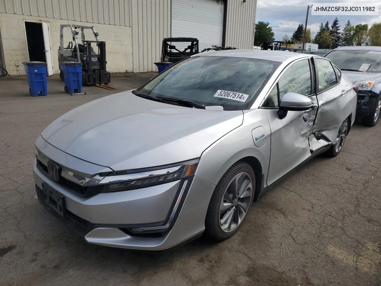 JHMZC5F32JC011982 2018 Honda Clarity Touring