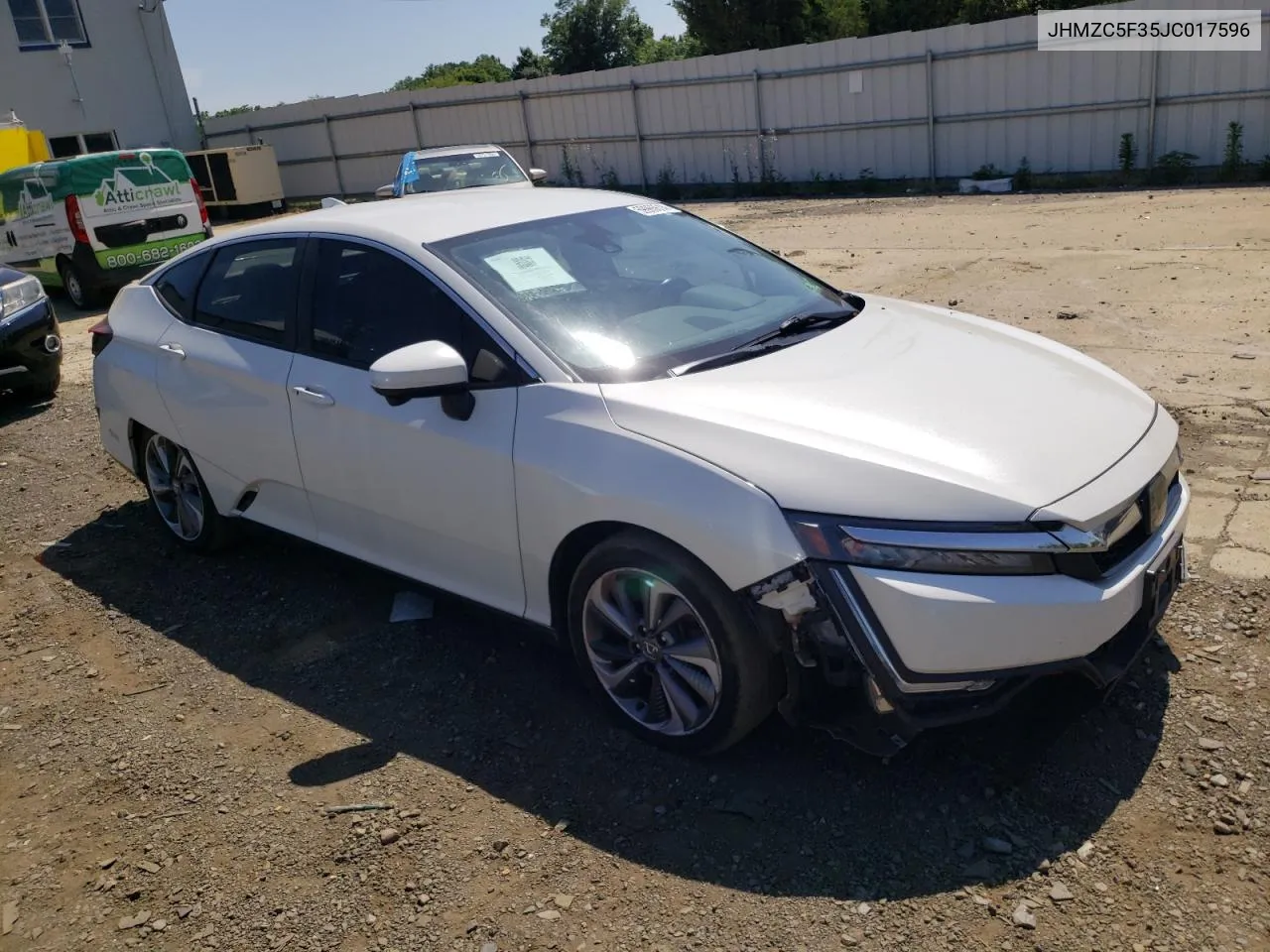 2018 Honda Clarity Touring VIN: JHMZC5F35JC017596 Lot: 59966614