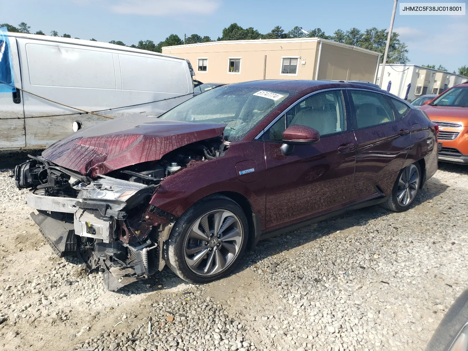 2018 Honda Clarity Touring VIN: JHMZC5F38JC018001 Lot: 61747774