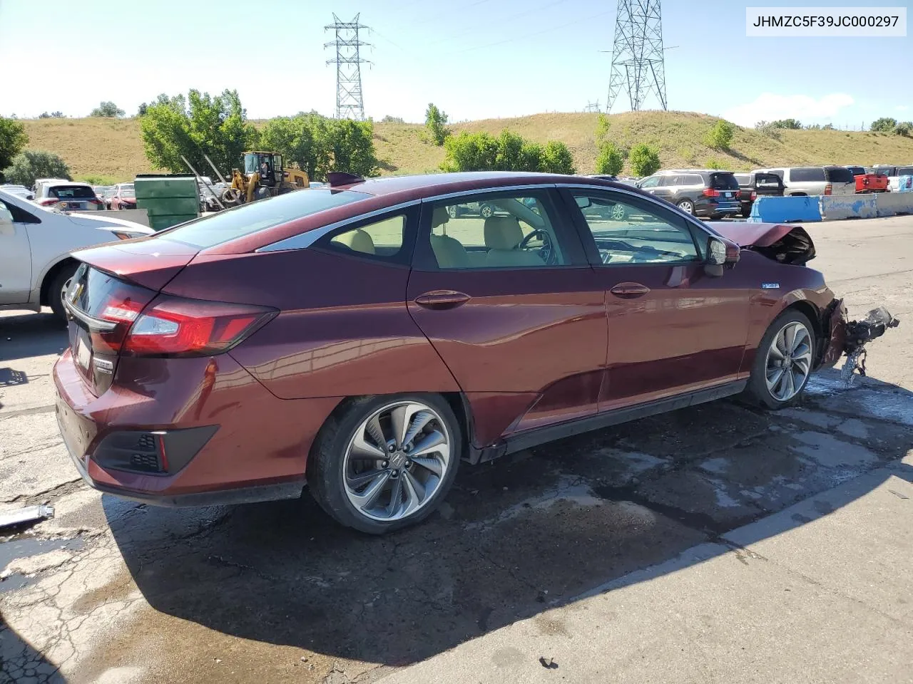 2018 Honda Clarity Touring VIN: JHMZC5F39JC000297 Lot: 62656174