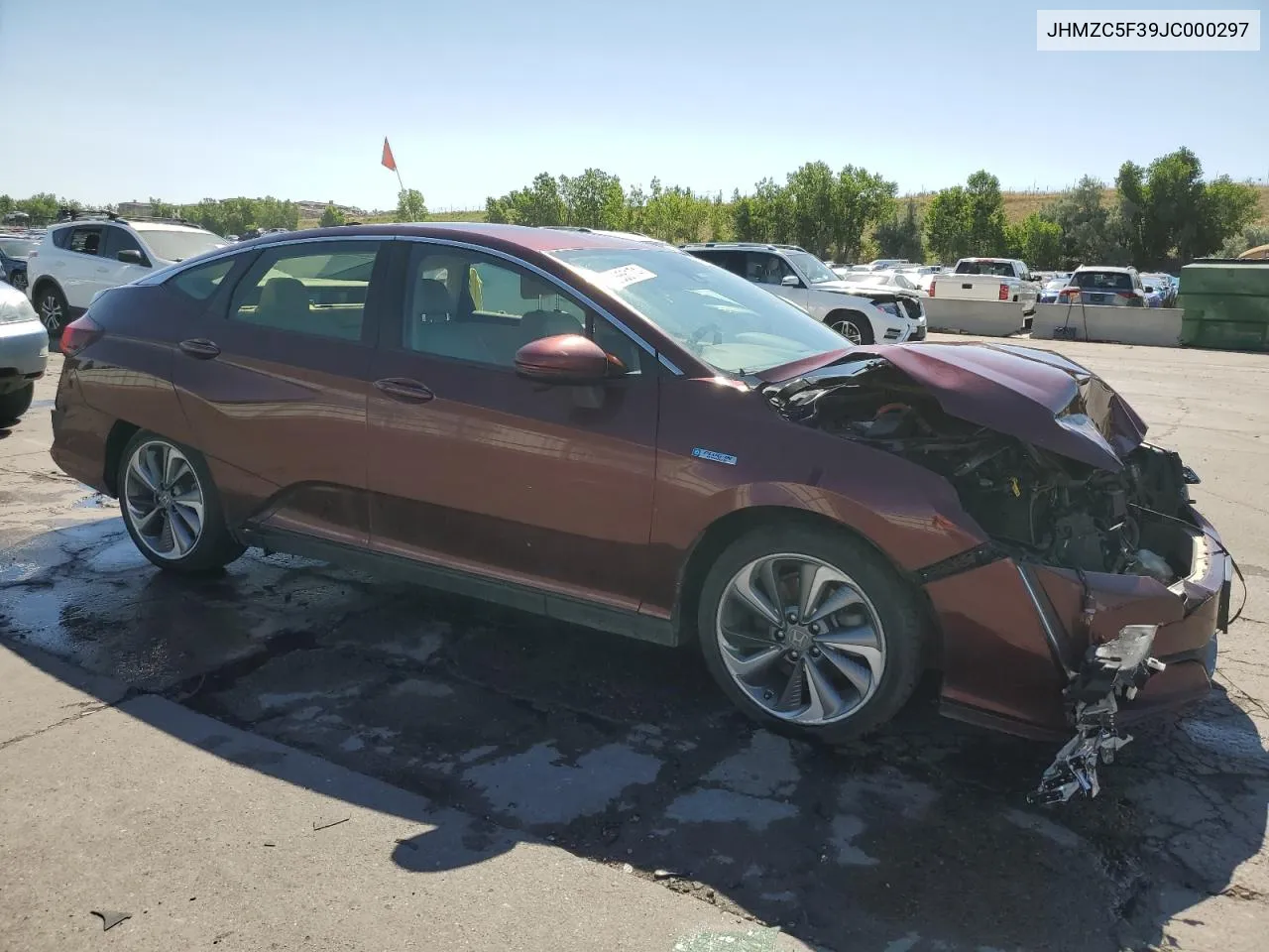 2018 Honda Clarity Touring VIN: JHMZC5F39JC000297 Lot: 62656174