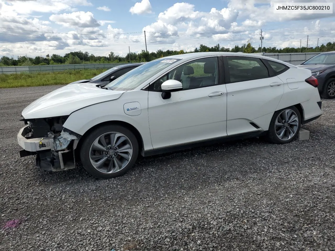 2018 Honda Clarity Touring VIN: JHMZC5F35JC800210 Lot: 68122924