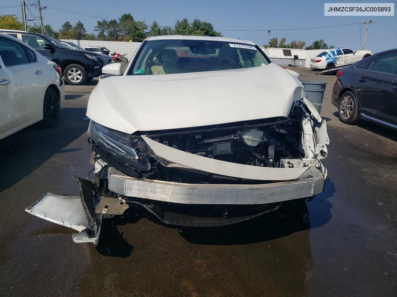 JHMZC5F36JC005893 2018 Honda Clarity Touring