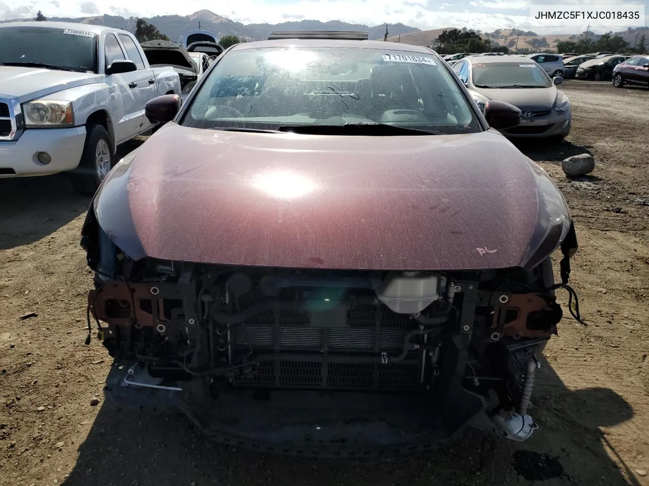 JHMZC5F1XJC018435 2018 Honda Clarity