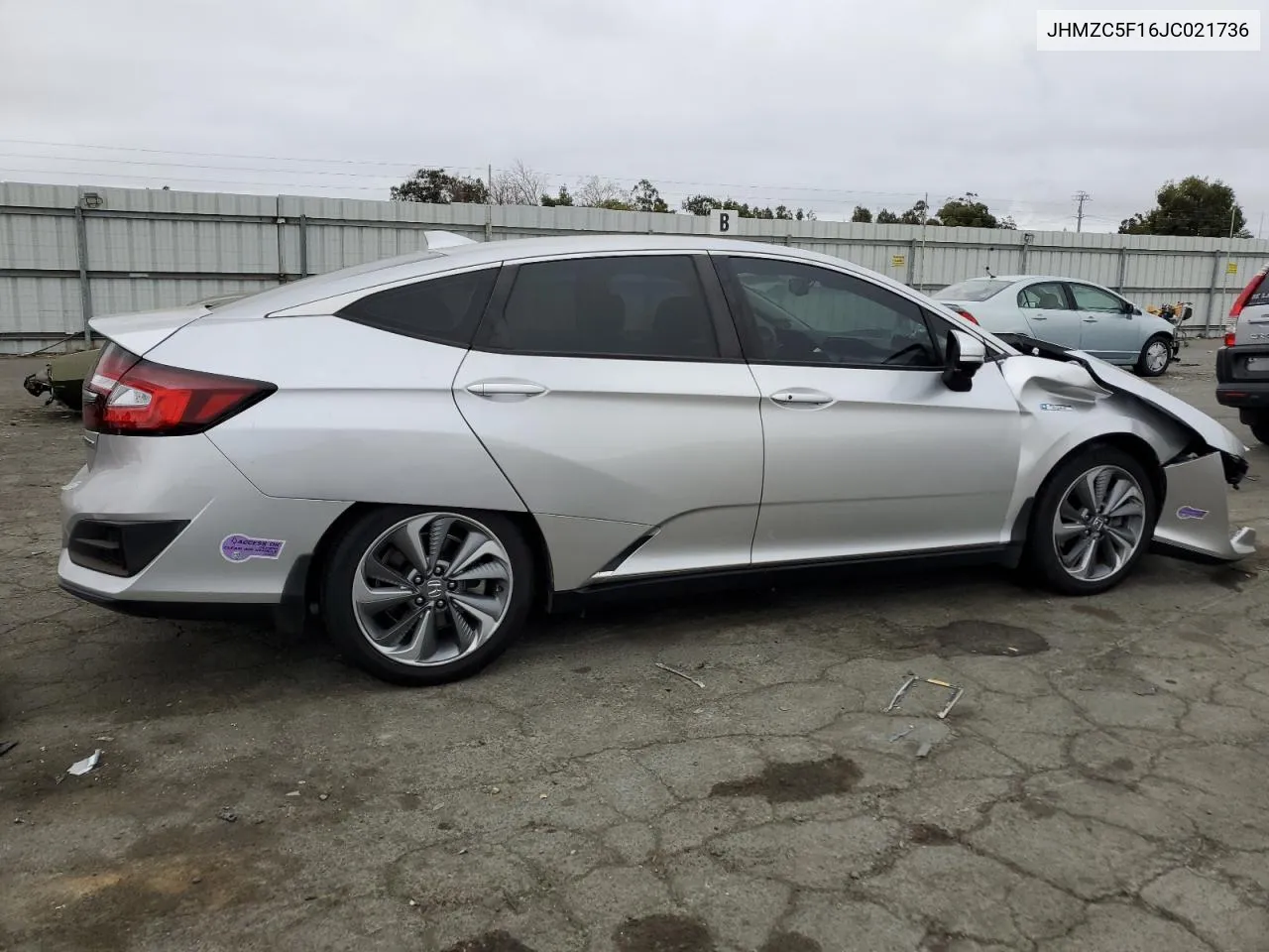 2018 Honda Clarity VIN: JHMZC5F16JC021736 Lot: 71761784