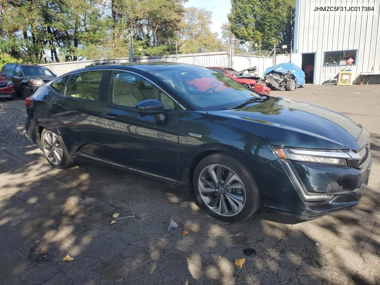 2018 Honda Clarity Touring VIN: JHMZC5F31JC017384 Lot: 72557824