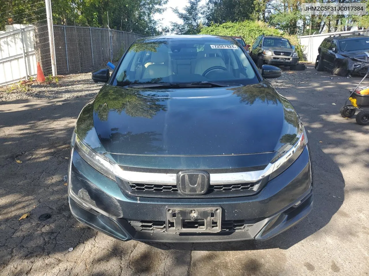 2018 Honda Clarity Touring VIN: JHMZC5F31JC017384 Lot: 72557824