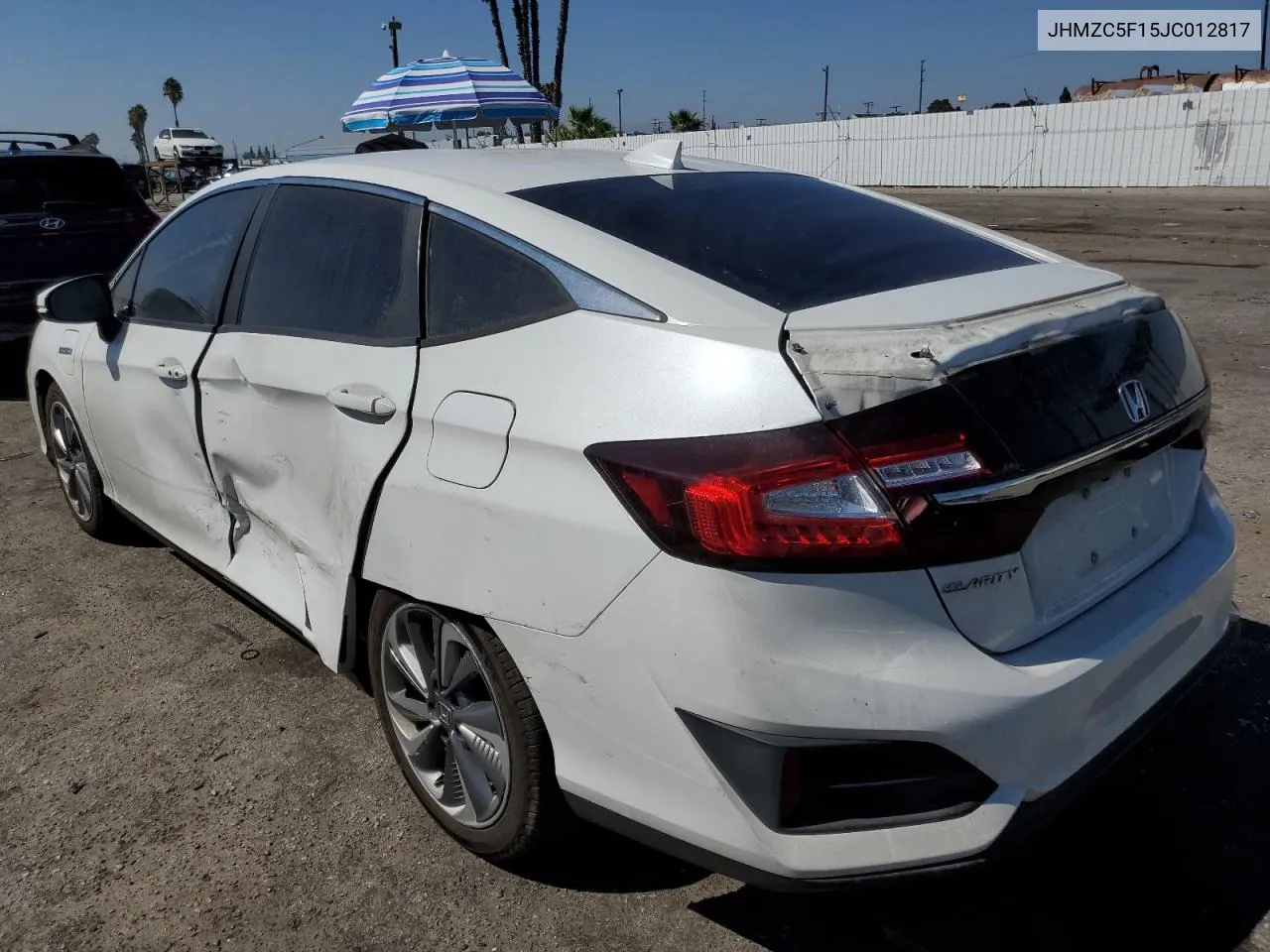 2018 Honda Clarity VIN: JHMZC5F15JC012817 Lot: 73010304