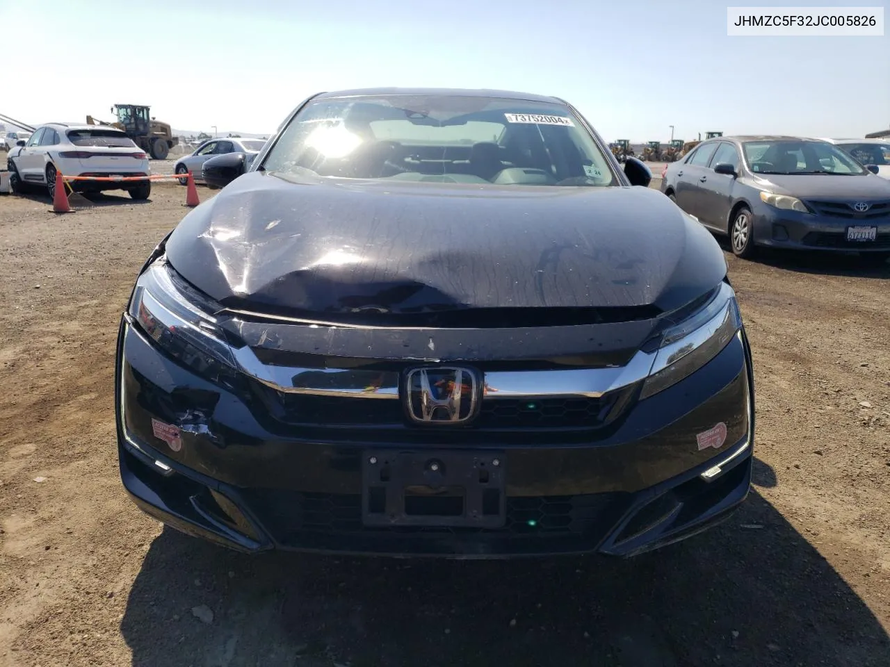 2018 Honda Clarity Touring VIN: JHMZC5F32JC005826 Lot: 73752004