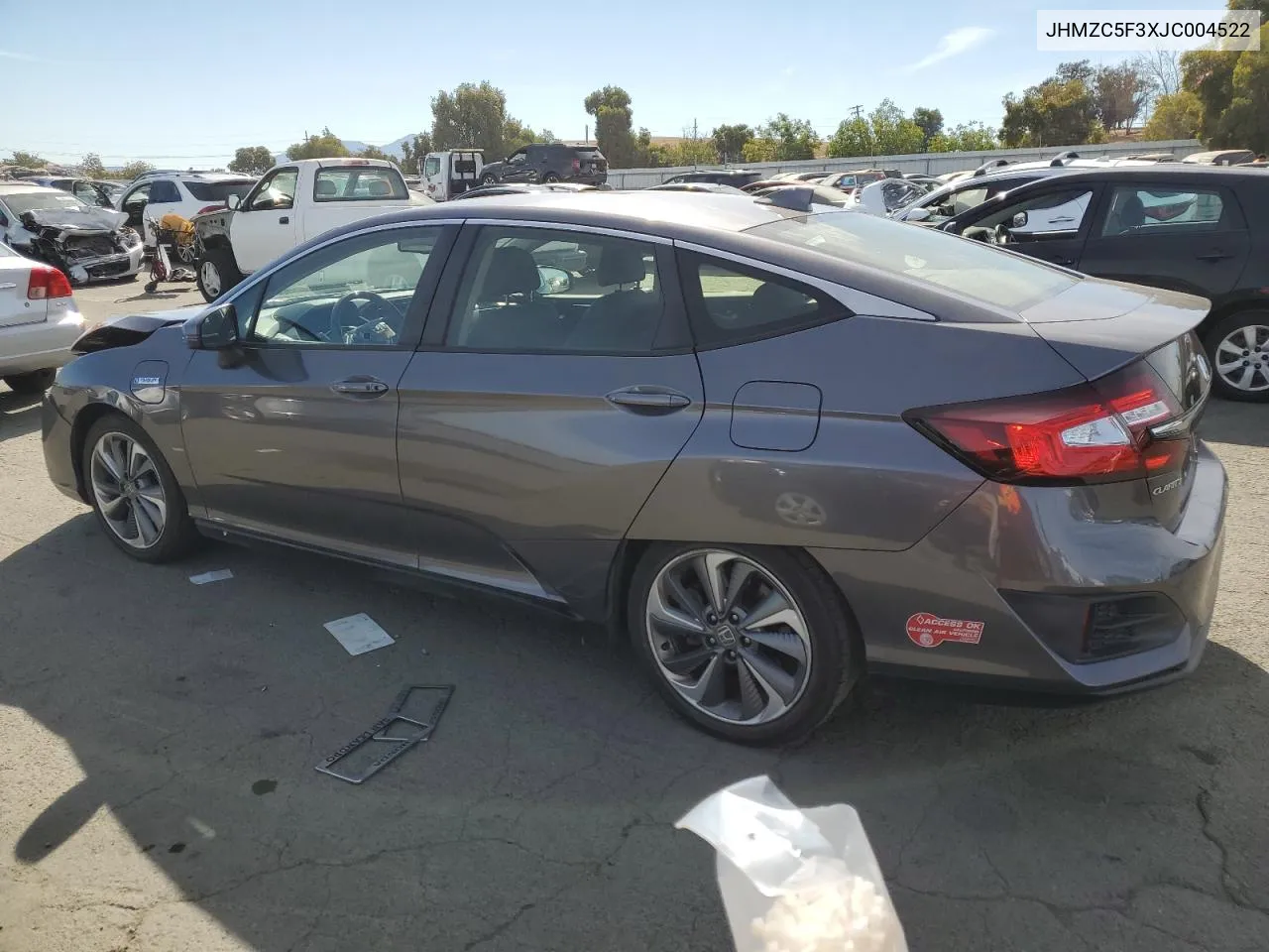 2018 Honda Clarity Touring VIN: JHMZC5F3XJC004522 Lot: 74853564