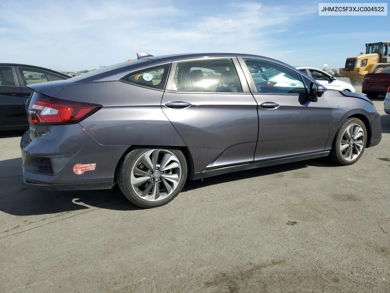 2018 Honda Clarity Touring VIN: JHMZC5F3XJC004522 Lot: 74853564