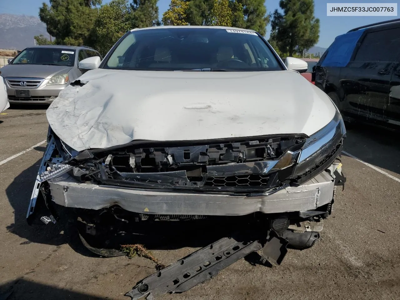 JHMZC5F33JC007763 2018 Honda Clarity Touring