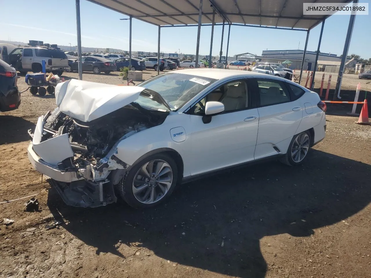 JHMZC5F34JC018982 2018 Honda Clarity Touring