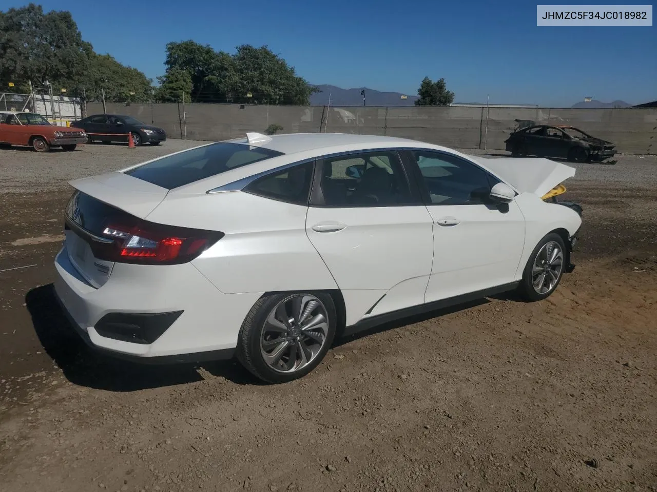 2018 Honda Clarity Touring VIN: JHMZC5F34JC018982 Lot: 77011114