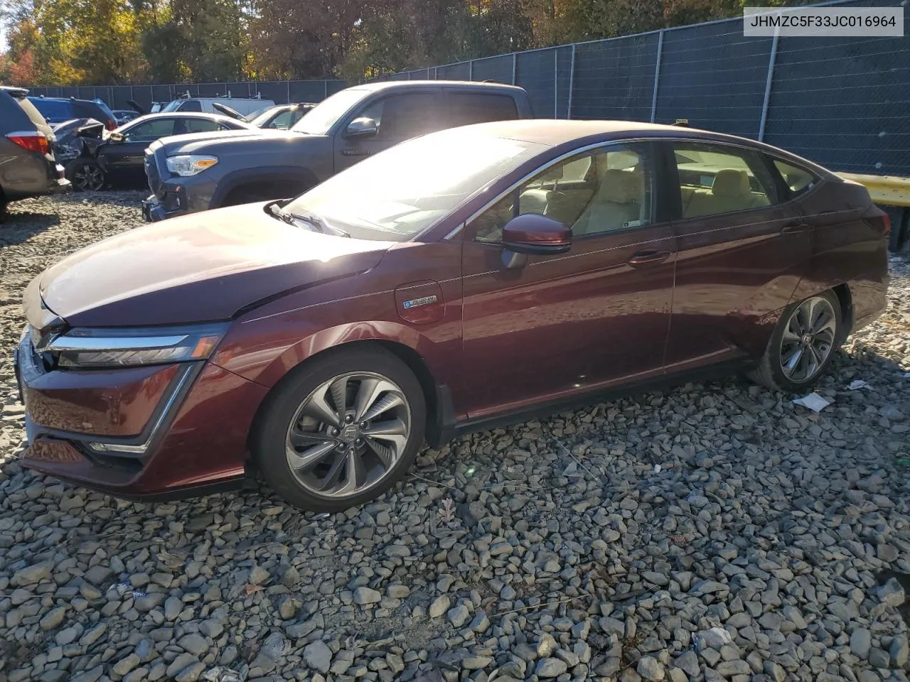 2018 Honda Clarity Touring VIN: JHMZC5F33JC016964 Lot: 77153464