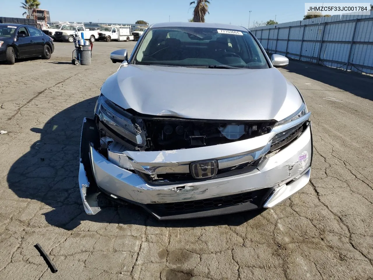 2018 Honda Clarity Touring VIN: JHMZC5F33JC001784 Lot: 77153664