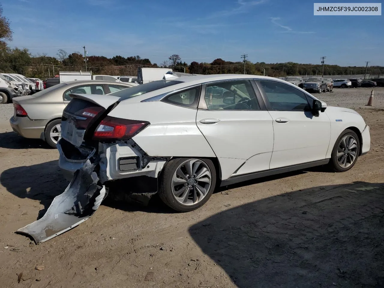 2018 Honda Clarity Touring VIN: JHMZC5F39JC002308 Lot: 77983524