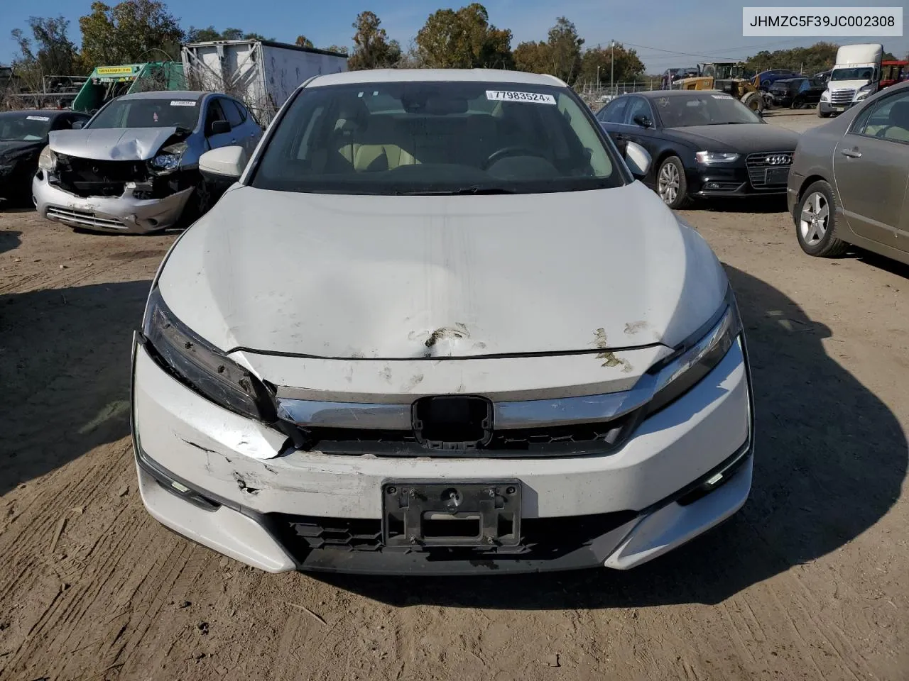 2018 Honda Clarity Touring VIN: JHMZC5F39JC002308 Lot: 77983524