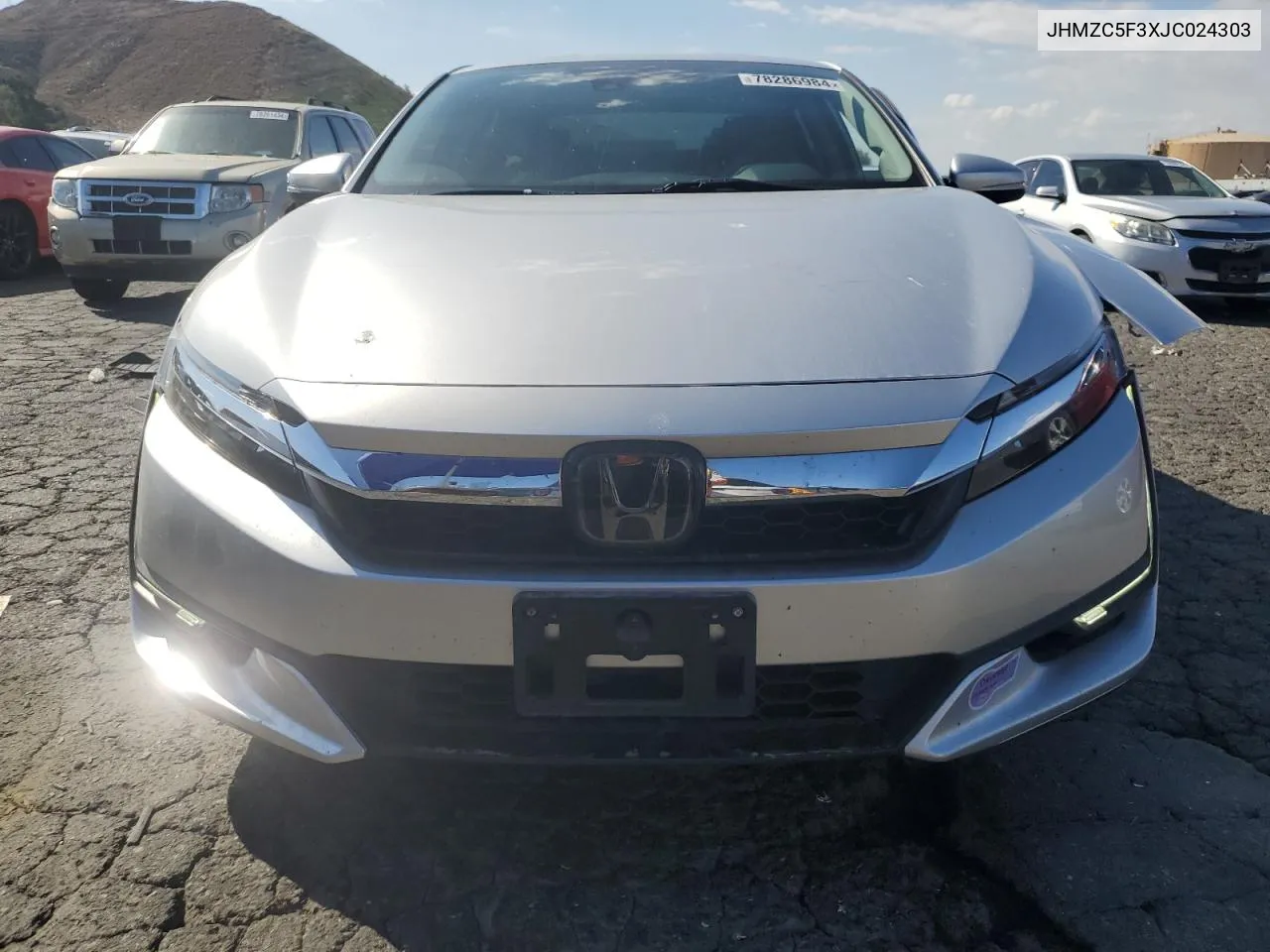 2018 Honda Clarity Touring VIN: JHMZC5F3XJC024303 Lot: 78286984