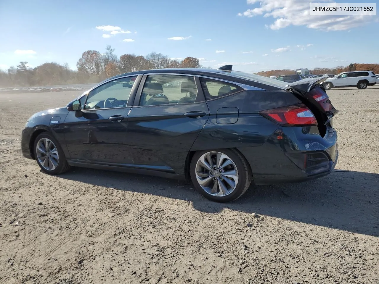 2018 Honda Clarity VIN: JHMZC5F17JC021552 Lot: 78898764