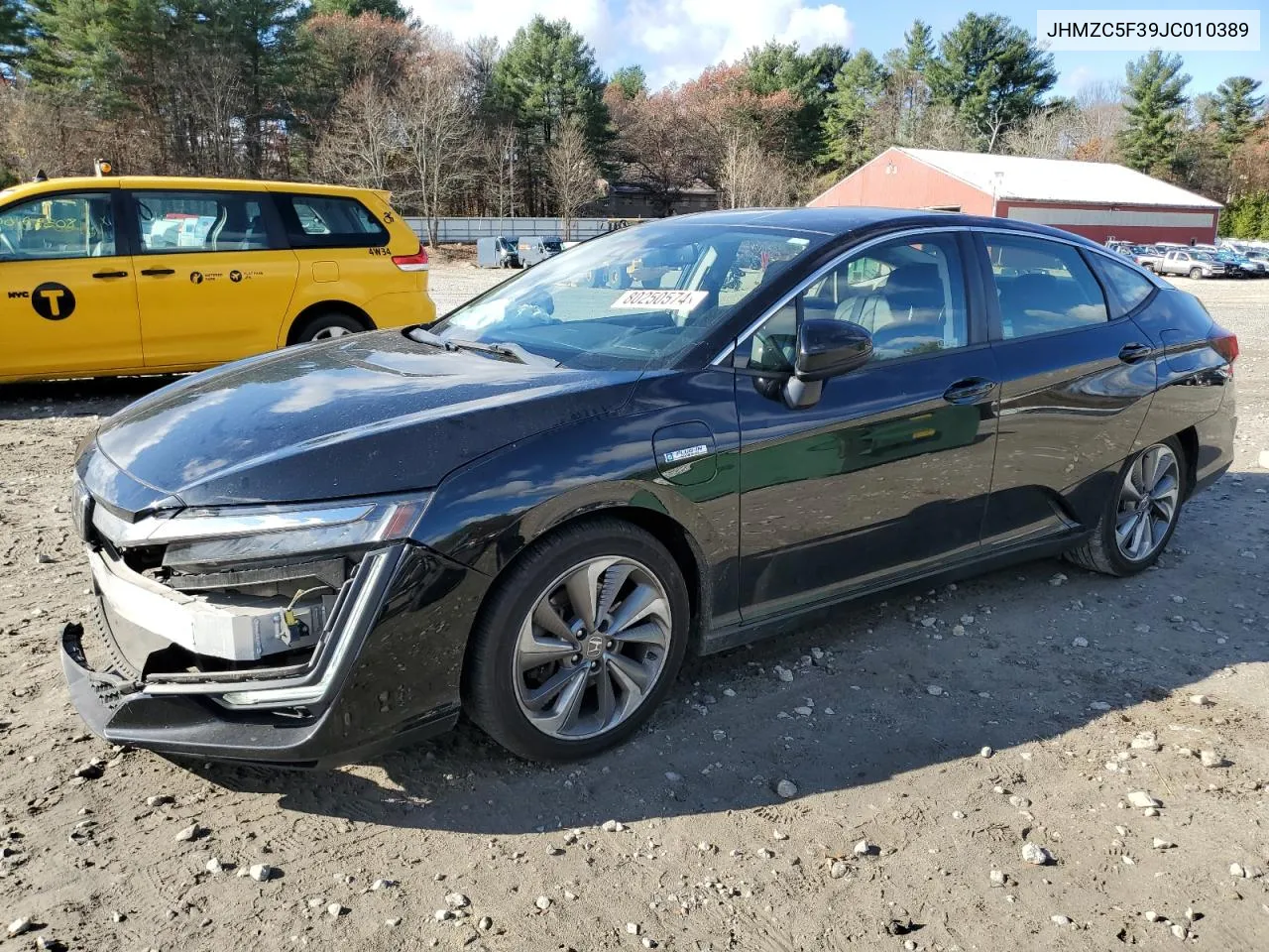 2018 Honda Clarity Touring VIN: JHMZC5F39JC010389 Lot: 80250574