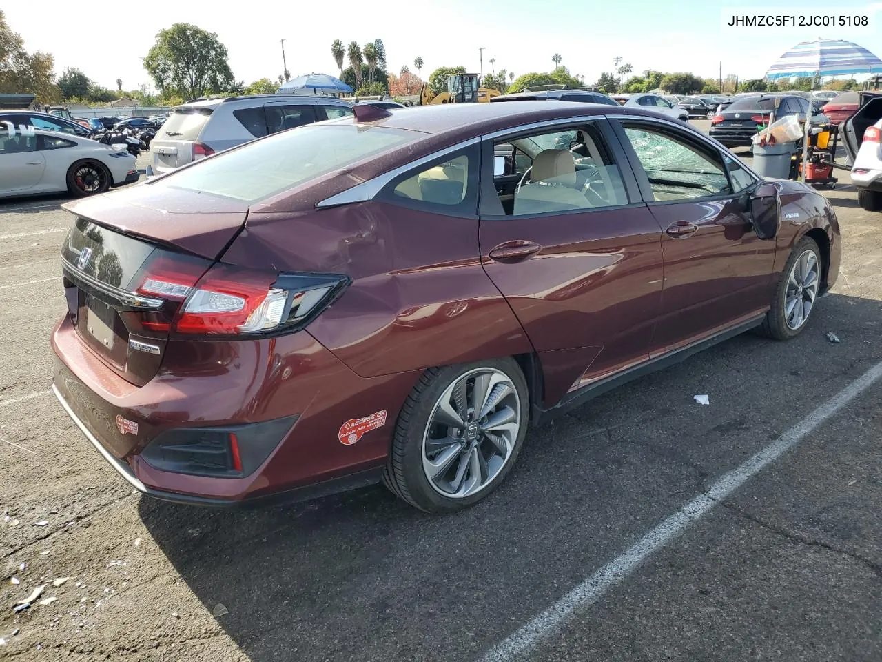 2018 Honda Clarity VIN: JHMZC5F12JC015108 Lot: 80735454