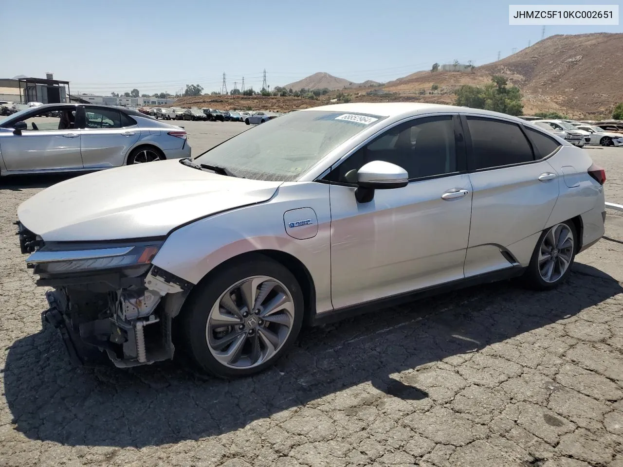 2019 Honda Clarity VIN: JHMZC5F10KC002651 Lot: 68852964