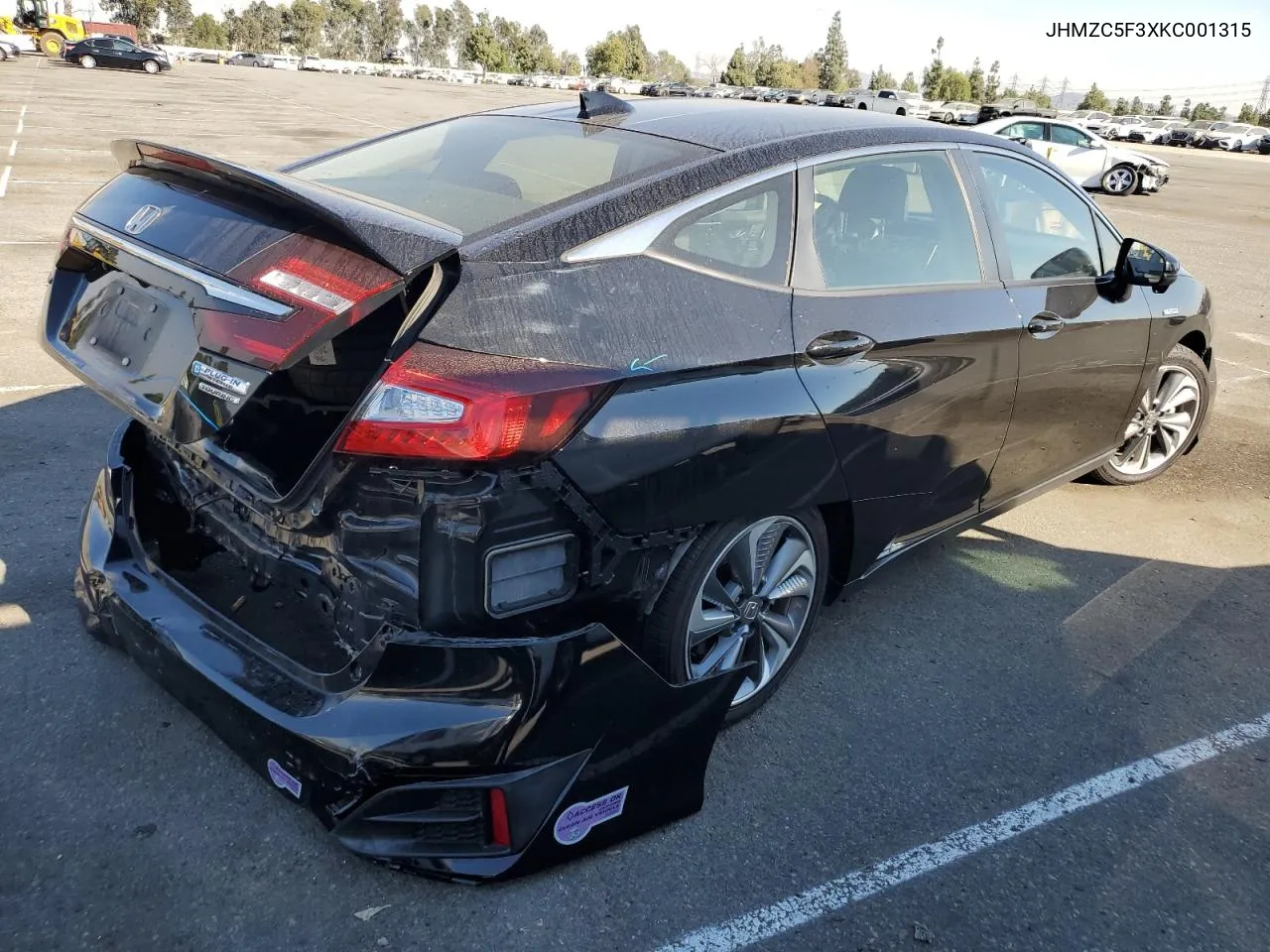 2019 Honda Clarity Touring VIN: JHMZC5F3XKC001315 Lot: 72822294