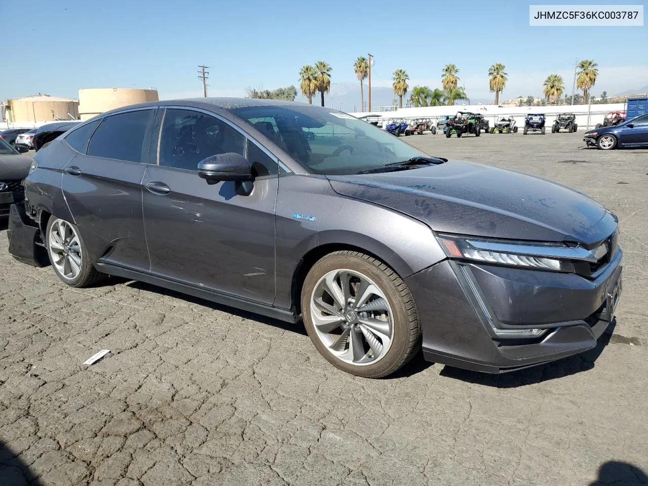 2019 Honda Clarity Touring VIN: JHMZC5F36KC003787 Lot: 78816514