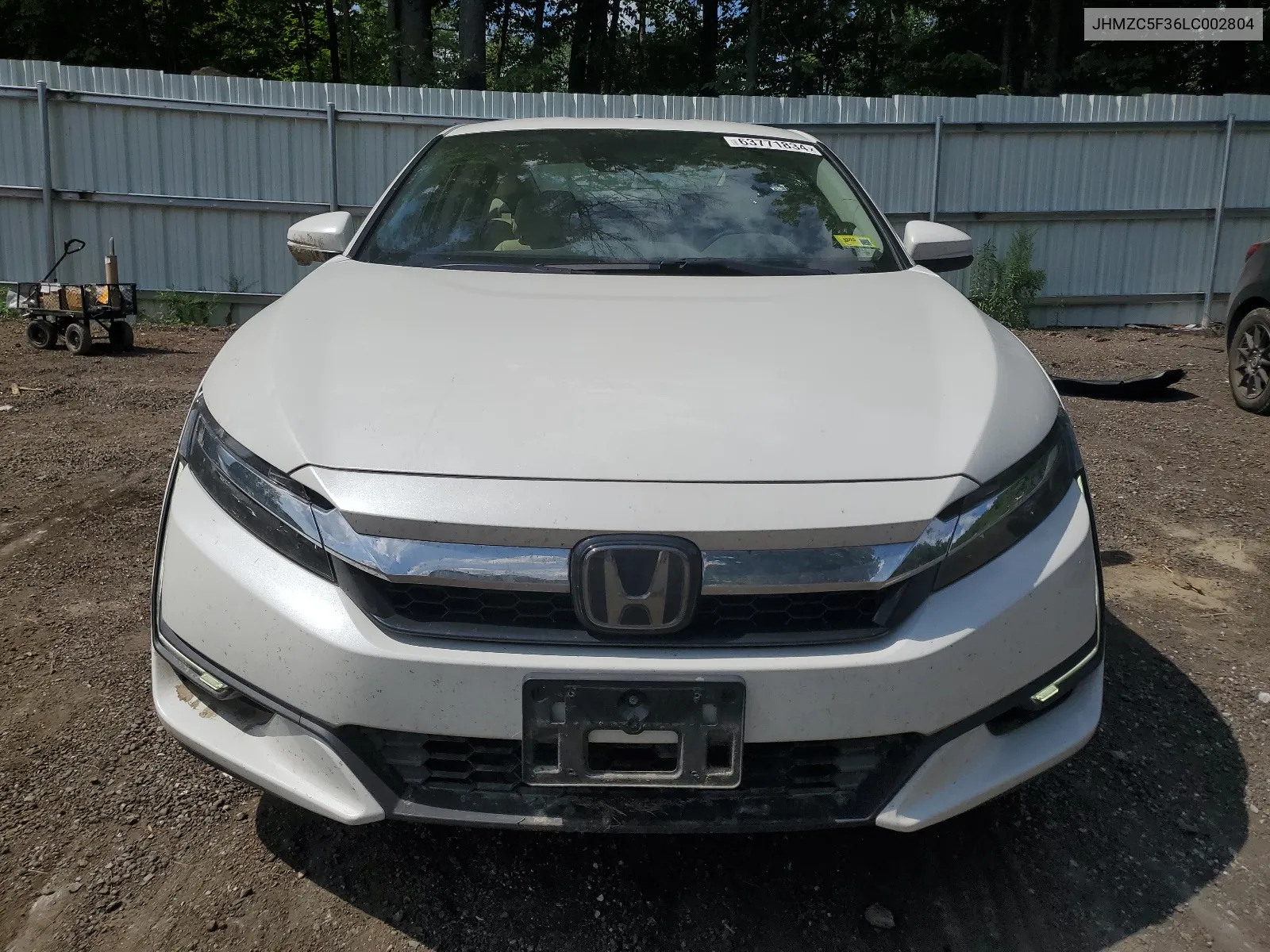 2020 Honda Clarity Touring VIN: JHMZC5F36LC002804 Lot: 63771834