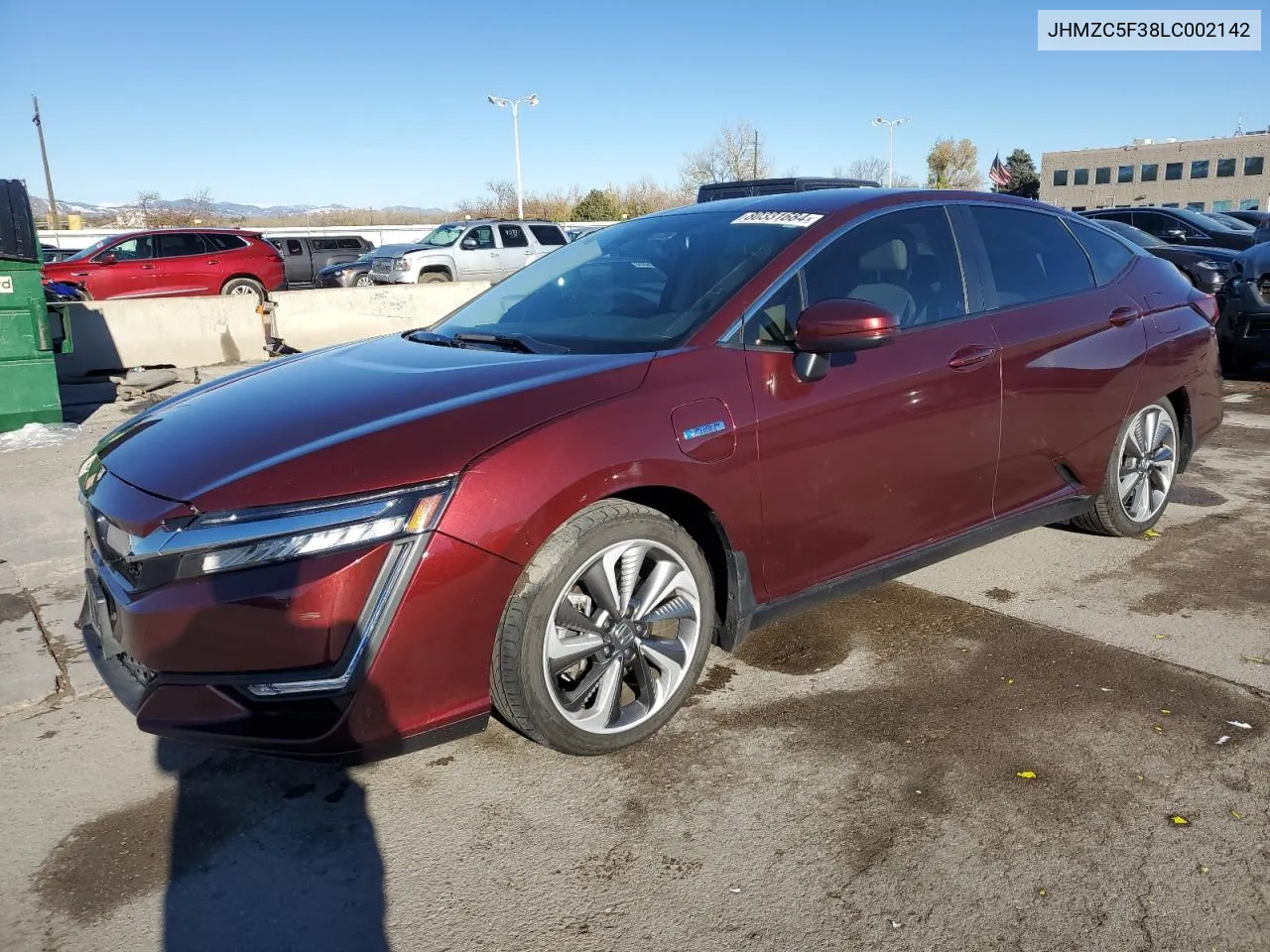 2020 Honda Clarity Touring VIN: JHMZC5F38LC002142 Lot: 80331684