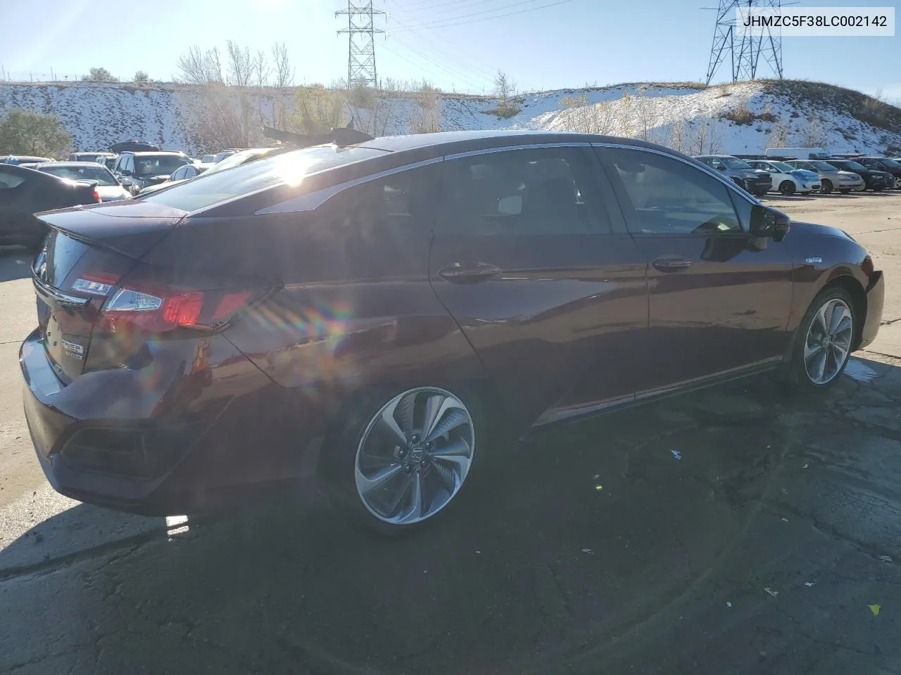 2020 Honda Clarity Touring VIN: JHMZC5F38LC002142 Lot: 80331684