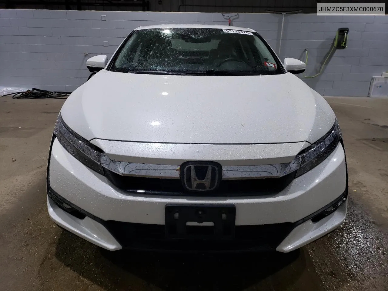 2021 Honda Clarity Touring VIN: JHMZC5F3XMC000670 Lot: 61128474