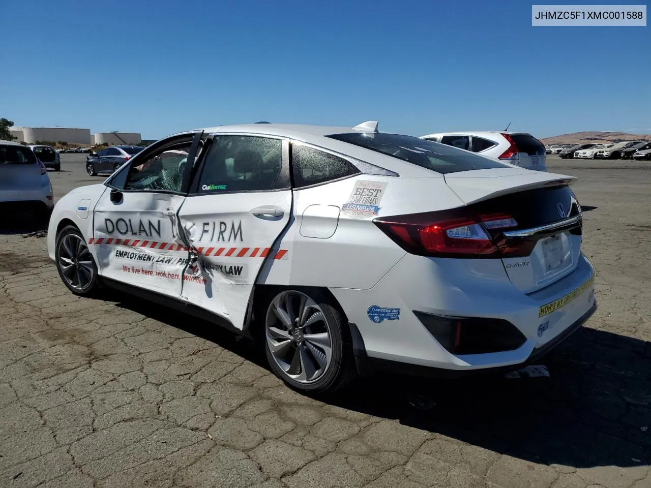 2021 Honda Clarity VIN: JHMZC5F1XMC001588 Lot: 68252414