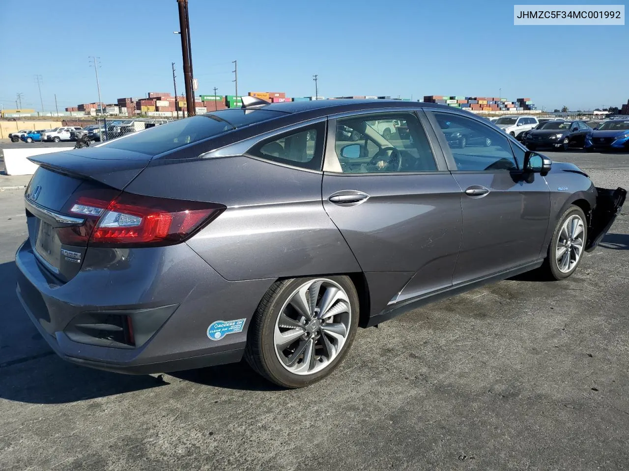 2021 Honda Clarity Touring VIN: JHMZC5F34MC001992 Lot: 73437914