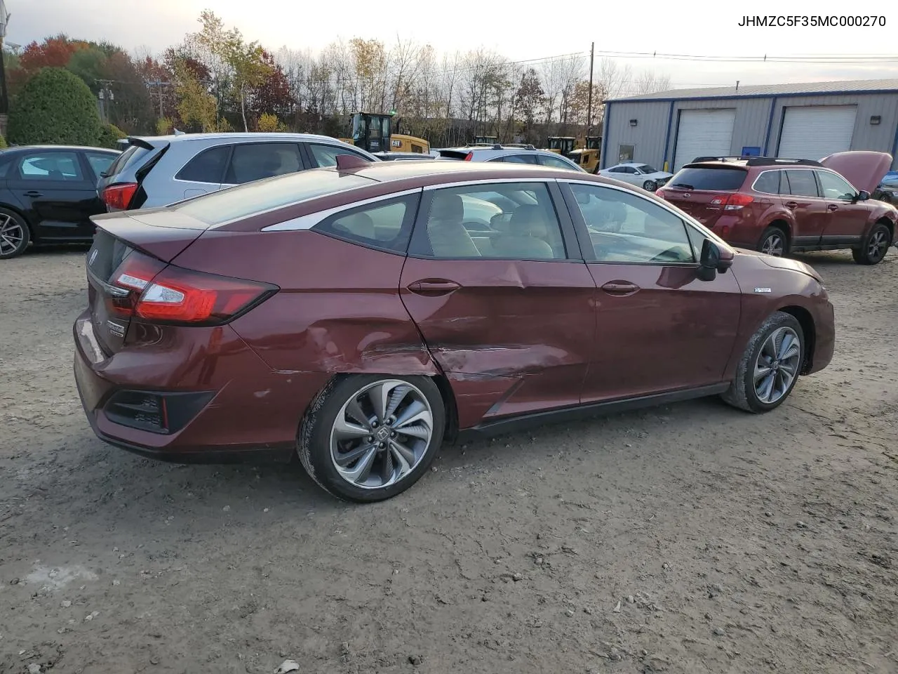 2021 Honda Clarity Touring VIN: JHMZC5F35MC000270 Lot: 76759414