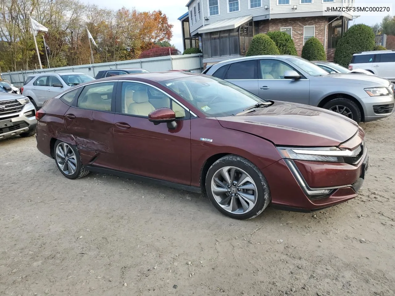 2021 Honda Clarity Touring VIN: JHMZC5F35MC000270 Lot: 76759414